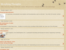 Tablet Screenshot of morphingthoughts.blogspot.com