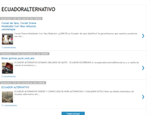 Tablet Screenshot of ecuadoralternativo-quito.blogspot.com