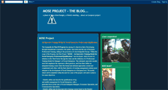 Desktop Screenshot of moseproject.blogspot.com