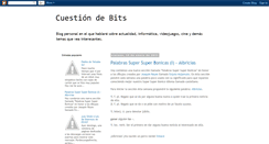 Desktop Screenshot of cuestiondebits.blogspot.com