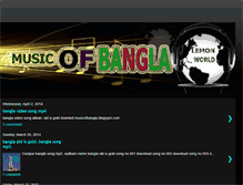 Tablet Screenshot of musicofbangla.blogspot.com
