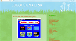 Desktop Screenshot of juegos-1link.blogspot.com