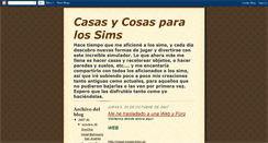 Desktop Screenshot of casas-cosas-para-sims.blogspot.com