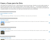 Tablet Screenshot of casas-cosas-para-sims.blogspot.com