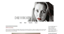 Desktop Screenshot of dailyyyroutine.blogspot.com