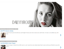 Tablet Screenshot of dailyyyroutine.blogspot.com