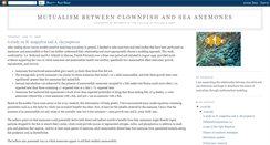 Desktop Screenshot of clownfishandseaanemones.blogspot.com