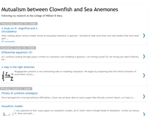 Tablet Screenshot of clownfishandseaanemones.blogspot.com