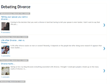 Tablet Screenshot of debatingdivorce.blogspot.com