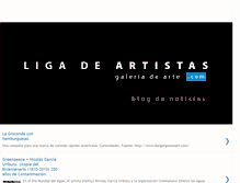 Tablet Screenshot of ligadeartistas.blogspot.com