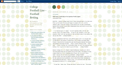Desktop Screenshot of college-football-line.blogspot.com