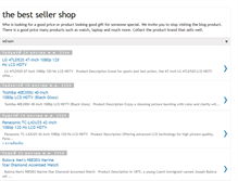 Tablet Screenshot of bestsellershopping.blogspot.com