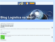 Tablet Screenshot of logisticanaweb.blogspot.com