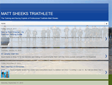 Tablet Screenshot of mattsheekstriathlete.blogspot.com