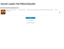 Tablet Screenshot of onlinegamesforpreschoolers.blogspot.com