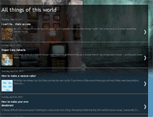 Tablet Screenshot of allthingsofthisworld.blogspot.com