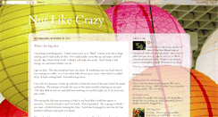 Desktop Screenshot of nutlikecrazy.blogspot.com