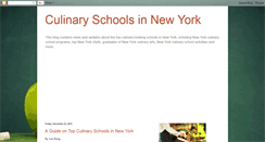 Desktop Screenshot of culinaryschoolsinnewyork.blogspot.com