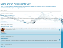 Tablet Screenshot of diariodeunadolecentegay.blogspot.com