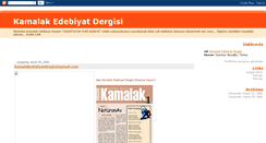 Desktop Screenshot of kamalakedebiyatdergisi.blogspot.com