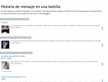 Tablet Screenshot of historiamensajenabotella.blogspot.com