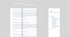 Desktop Screenshot of a-zserialkeys.blogspot.com