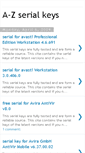 Mobile Screenshot of a-zserialkeys.blogspot.com