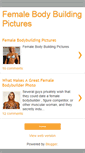 Mobile Screenshot of female-bodybuilding-pictures.blogspot.com