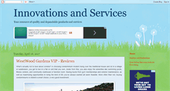 Desktop Screenshot of innovationsandservices.blogspot.com