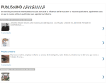 Tablet Screenshot of lamusicaenlapublicidad.blogspot.com