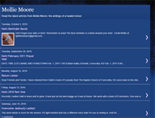 Tablet Screenshot of molliemoore.blogspot.com