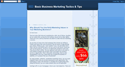 Desktop Screenshot of marketing-tactics-tips.blogspot.com