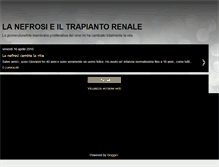 Tablet Screenshot of nefrositrapiantorenale.blogspot.com