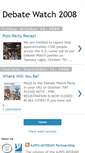 Mobile Screenshot of debatewatch2008.blogspot.com