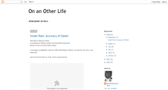 Desktop Screenshot of onanotherlife.blogspot.com