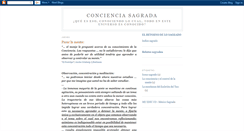 Desktop Screenshot of concienciasagrada.blogspot.com