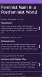 Mobile Screenshot of feministmominpostfeministworld.blogspot.com