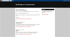 Desktop Screenshot of looneynerd.blogspot.com