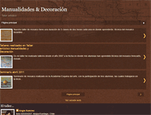 Tablet Screenshot of manualidadesydecoracion.blogspot.com