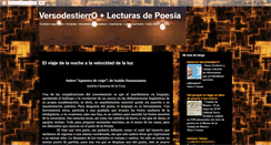 Desktop Screenshot of presentacionesversodestierro.blogspot.com