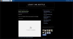 Desktop Screenshot of leakyinkbottle.blogspot.com