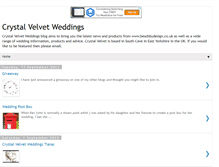Tablet Screenshot of crystalvelvetweddings.blogspot.com