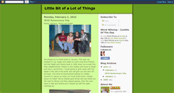 Desktop Screenshot of littlebitofalotofthings.blogspot.com