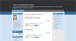 Desktop Screenshot of linguagemsemfronteiras.blogspot.com