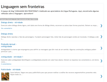 Tablet Screenshot of linguagemsemfronteiras.blogspot.com