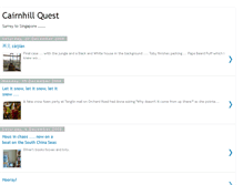 Tablet Screenshot of cairnhillquest.blogspot.com