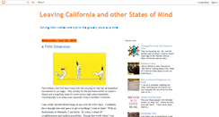 Desktop Screenshot of leavingcaliforniaandotherstatesofmind.blogspot.com