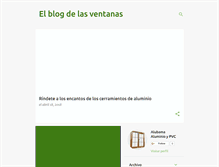 Tablet Screenshot of elblogdelasventanas.blogspot.com