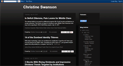 Desktop Screenshot of christineswanson.blogspot.com