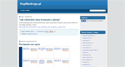Desktop Screenshot of kupniedrogo.blogspot.com